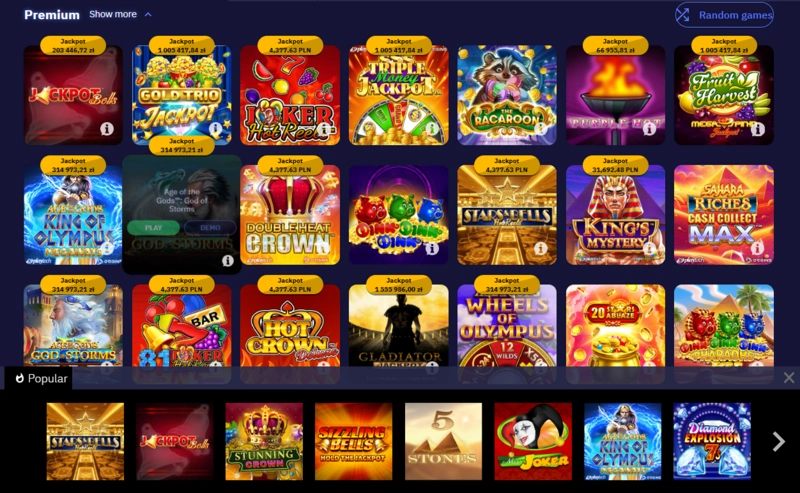total popular slots page